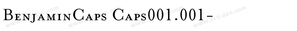 BenjaminCaps Caps001.001字体转换